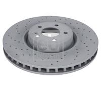 2X Febi 194906 Front Brake Discs Pair 360mm 2 Part Disc Fits Mercedes