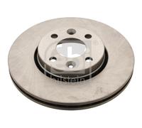 2X Febi 24165 Front Brake Discs Pair 260mm Vented Fits Dacia Nissan Mcv