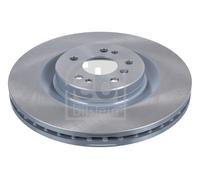 2X Febi 24745 Front Brake Discs Pair 350mm Vented Fits Mercedes Gle Gls