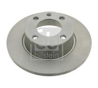 2X Febi 26034 Rear Brake Discs Pair 251mm Solid Fits Citroën Xantia
