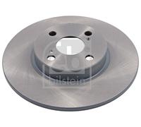 2X Febi 26111 Rear Brake Discs Pair 266mm Solid Fits Toyota Corolla