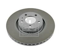 2X Febi 26648 Front Brake Discs 314mm Fits Audi A6 A6L A8