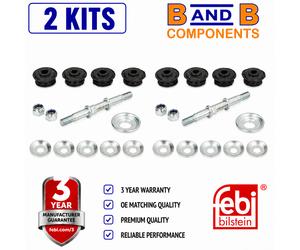 2x FEBI 27262 Front Anti Roll Bar Drop Links Toyota Yaris Vitz Verso 98mm A5674
