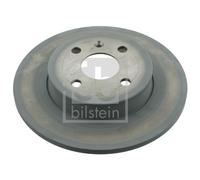 2X Febi 28152 Rear Brake Discs Pair 264mm Solid Fits Opel Vauxhall