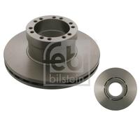 2X Febi 29156 Front Brake Discs Pair 330mm Vented Fits Daf Lf 45