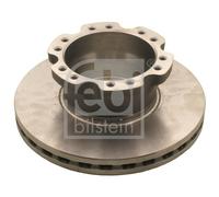 2X Febi 29157 Rear Brake Discs Pair 330mm Vented Fits Daf Lf 45 55