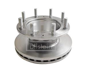 2X Febi 29162 Front Brake Discs Pair 377mm Vented Fits Iveco Eurocargo
