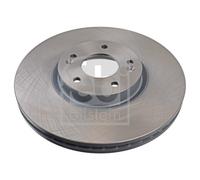 2X Febi 29350 Front Brake Discs Pair 321mm Vented Fits Hyundai Ix55 Fé