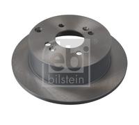 2X Febi 31361 Rear Brake Discs Pair 262mm Solid Fits Hyundai Kia Accent