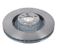 2X Febi 32520 Front Brake Discs Pair 360mm Vented Fits Audi VW A6 A8