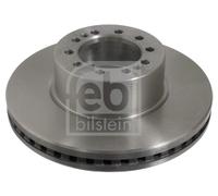 2X Febi 39651 Front Brake Discs Pair 375mm Vented Fits Renault Trucks D