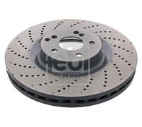 2X Febi 44071 Front Brake Discs Pair 360mm Vented Fits Mercedes C-Class
