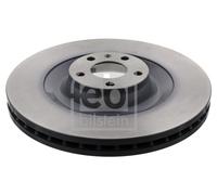 2X Febi 44103 Front Brake Discs Pair 385mm Vented Fits Audi A6