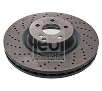 2X Febi 44145 Front Brake Discs Pair 360mm Vented Fits Mercedes S-Class