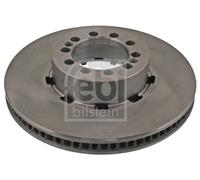 2X Febi 45581 Front Brake Discs Pair 329mm Vented Fits Renault Trucks D