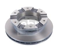 2X Febi Bilstein 47463 Rear Brake Discs Pair 266mm Vented MK356572