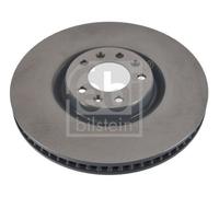 2x Febi Front Internally Vented Brake Disc For Citroën Ds Opel Peugeot Vau