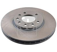 2x Febi Front Vented Brake Discs Fits Chevrolet Opel Vauxhall Astra Astra G Clas