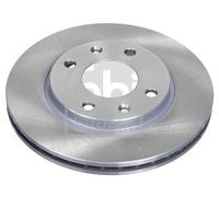 2x Febi Front Vented Brake Discs Fits Citroën Peugeot 106 106 Van 205 206 206 Va