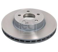 2x Febi Front Vented Brake Discs Fits Mercedes Cls E-class 312mm