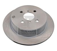 2x Febi Rear Solid Brake Disc For Toyota Corolla Ist Prius Vios / Soluna V