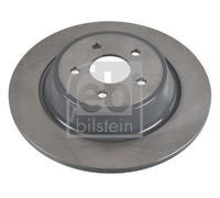 2x Febi Rear Solid Brake Discs Fits Ford Kuga Mondeo 316mm