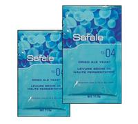 2X Fermentis Safale S04 Beer Yeast British Style ales 11.5g 20-30L