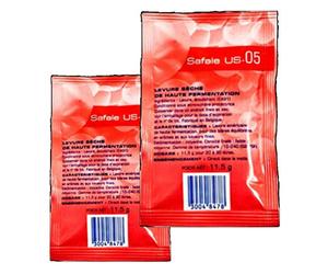 2X Fermentis Safale US05 Beer Yeast American Ales 11.5g 20-30L