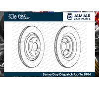 2x FERODO DDF1240C Brake Discs Rear Axle Braking For Audi A6 C6 Avant Allroad C6