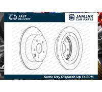 FERODO Brake Disc | DDF1590C | Rear | for NISSAN:JUKE 10>19 | OE-Matching Quality | Smooth & Quiet Braking