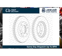 FERODO Brake Disc | DDF1612C | OE-Matching Quality | Smooth & Quiet Braking | Pack of 2