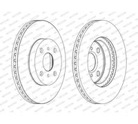 2x FERODO DDF1779C Brake Discs Front Fits Toyota Yaris Vitz Yaris Vios Saloon