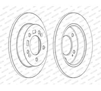 FERODO DDF1874C Brake disc