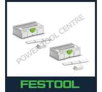 2x Festool 577817 Systainer SYS3 S 76 TRA Transparent Lid for Systainer Rack