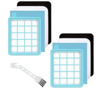 2x Filter Set 4 Pieces for Philips FC8058/01 Vacuum Cleaner Filter for Philips PowerPro Active, PowerPro Compact Vacuum Cleaner FC8630-FC8639 FC8640-FC8649, FC8470-FC8479, FC9520-FC9529, FC9320-FC9327