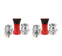 2X Fire Hose Nozzle,1-1/2inch NPSH HeavyDuty Industrial Fire Hose Constant Fog Nozzle with 1.5inch Camlock Fitting