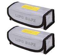 2x Fireproof Battery Bags Waterproof Explosion-proof for Case Portable Battery Storage Container for Safe Storage Container