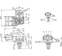 BOSCH 0 281 006 076 Sensor, boost pressure