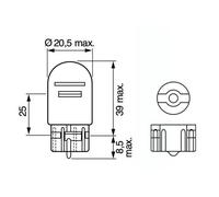 2x ✅Fits BOSCH 1 987 302 252 BULB, BRAKE/TAIL LIGHT ⭐UK Seller⭐
