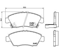 Brake pads P 28 024 BREMBO for HONDA CIVIC MK V Hatchback CIVIC MK V Saloon CAPA