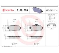 2x ✅Fits BREMBO P 50 099 Brake Pad Set, disc brake P 50 099 Brake pa ⭐UK Seller⭐