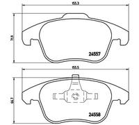 BREMBO P 61 086 Brake pad set