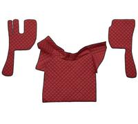 2x ✅Fits F-CORE F-CORE FL02 RED Floor mats ECO-leather quilted (3 pc ⭐UK Seller⭐