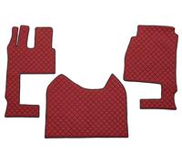 2x ✅Fits F-CORE F-CORE FL04 RED Floor mats ECO-leather quilted (3 pc ⭐UK Seller⭐