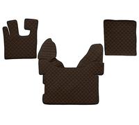 2x ✅Fits F-CORE F-CORE FL09 BROWN Floor mats ECO-leather quilted (3 ⭐UK Seller⭐