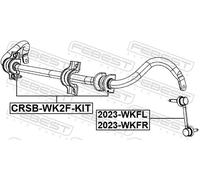 2x ✅Fits FEBEST CRSB-WK2F-KIT STAB BUSHING. FRONT (KIT) JEEP GRAND C ⭐UK Seller⭐