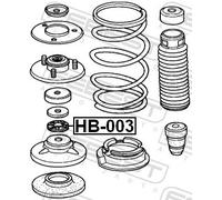 2x ✅Fits FEBEST HB-003 FRONT SHOCK SUPPORT BEARING HONDA CAPA GA4 JP ⭐UK Seller⭐