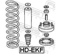 2x ✅Fits FEBEST HD-EKF FRONT SHOCK ABSORBER REBOUND HONDA INTEGRA 4D ⭐UK Seller⭐