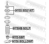 2x ✅Fits FEBEST HYSHB-SOLF FRONT SHOCK ABSORBER COVER HYUNDAI SOLARI ⭐UK Seller⭐