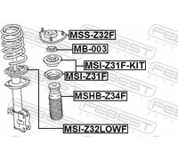 2x ✅Fits FEBEST MSHB-Z34F FRONT SHOCK ABSORBER COVER MITSUBISHI COLT ⭐UK Seller⭐